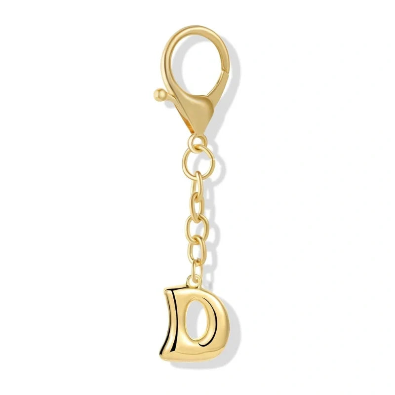 Bubble Initial Letter - Bag Charm