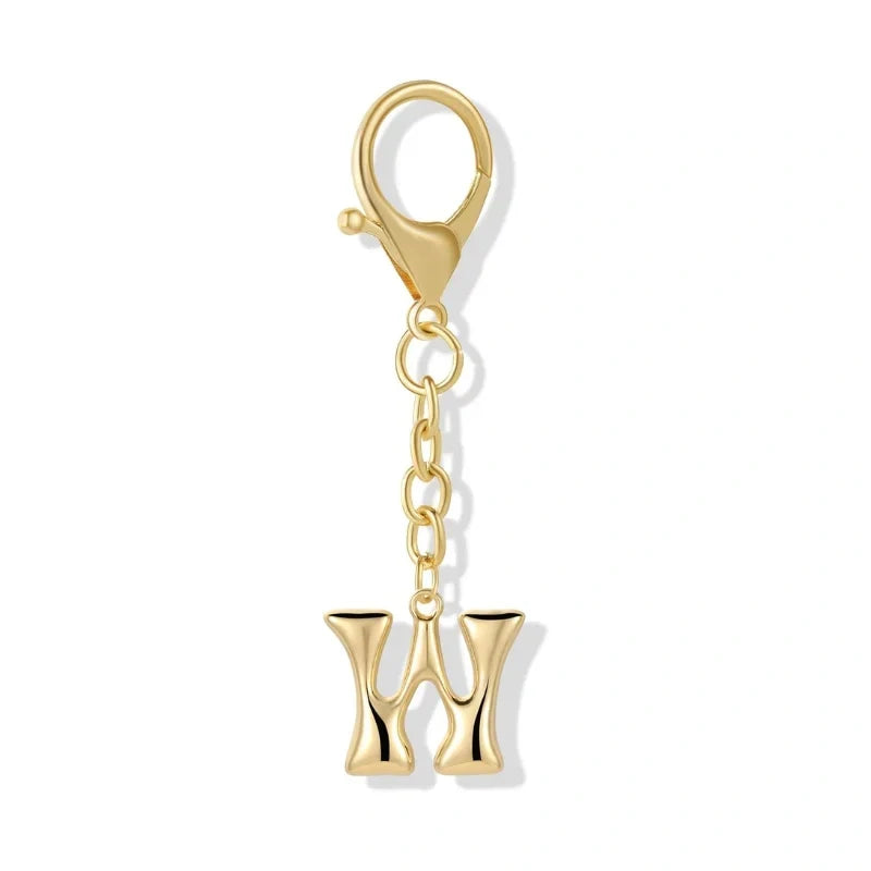 Bubble Initial Letter - Bag Charm
