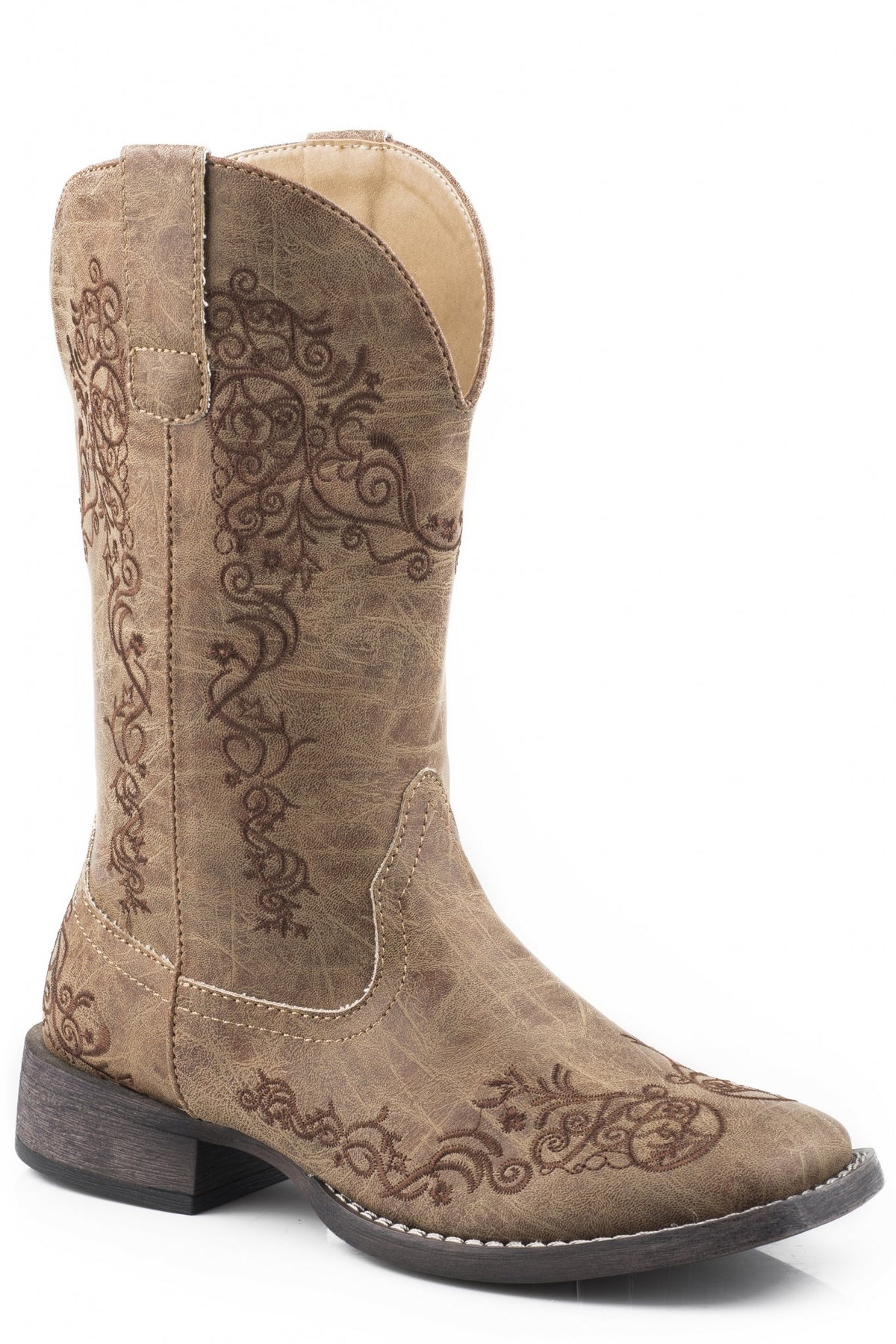 Roper Ladies Riley Scroll Square Toe Boots