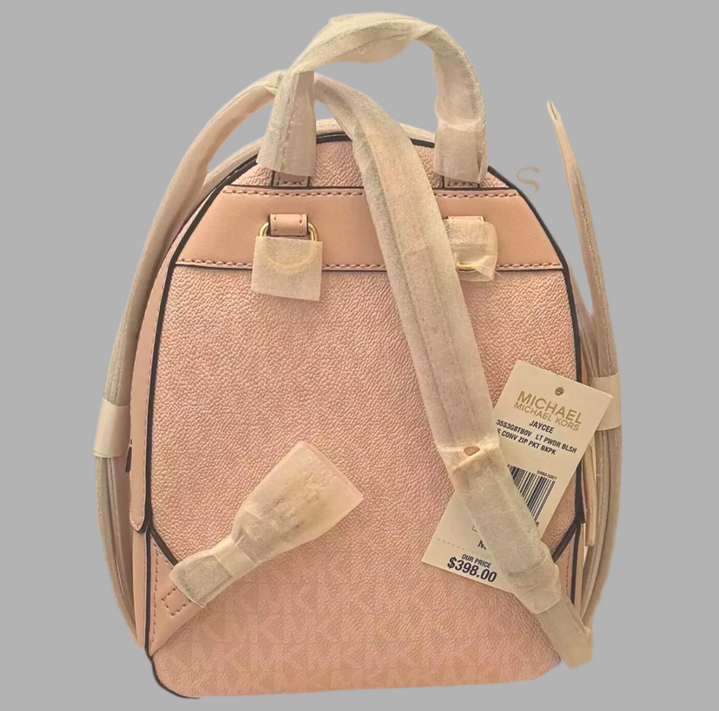 NWT Michael Kors Jaycee XS Convertible Zip Pocket Backpack In Blush