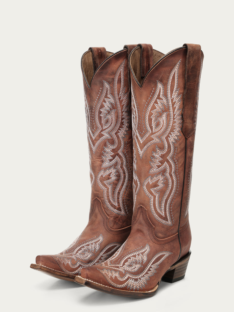 Circle G L8072 - WOMEN'S EMBROIDERY AND TRIAD SHEDRON SNIP TOE CIRCLE G COWBOY BOOT