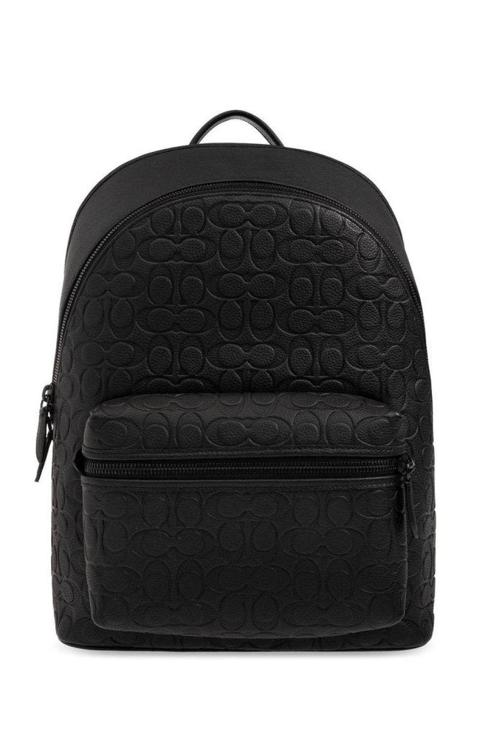 Coach Monogram Embossed Backpack